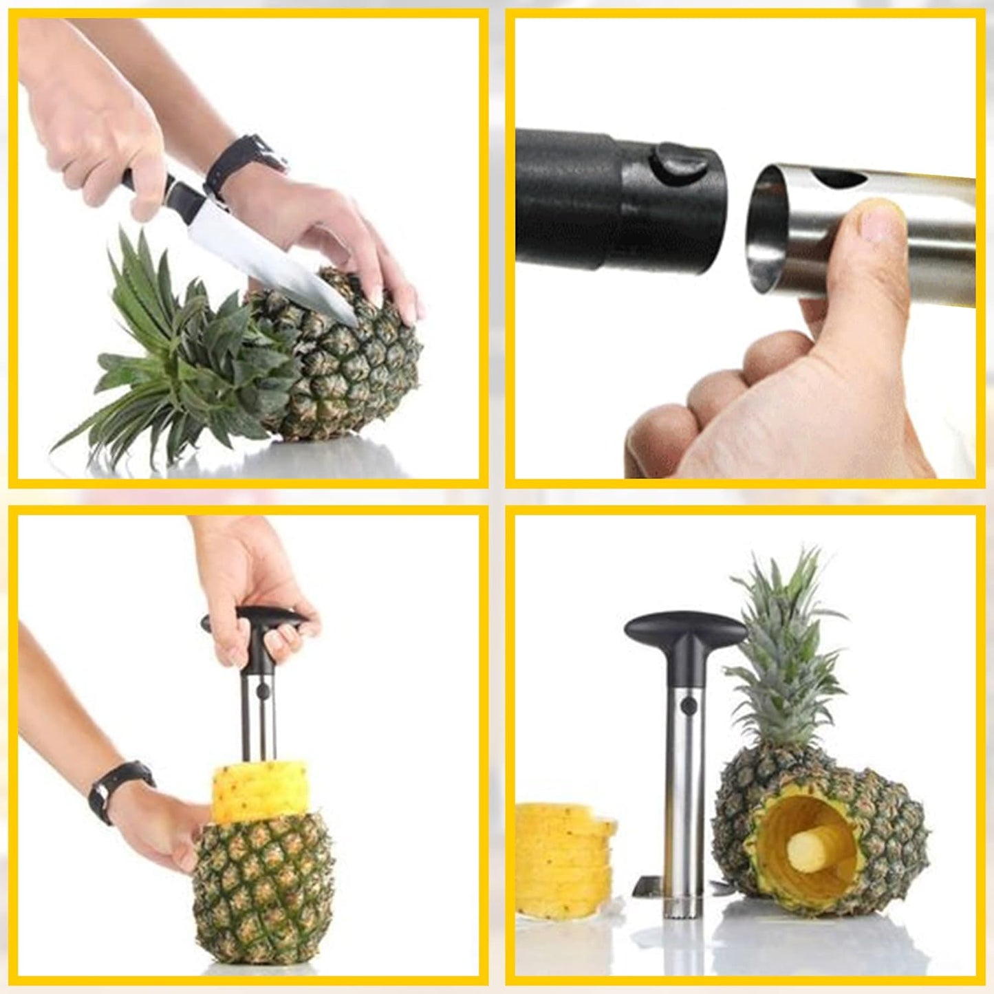 Stainless Steel Fruit Pineapple Peeler Cutter