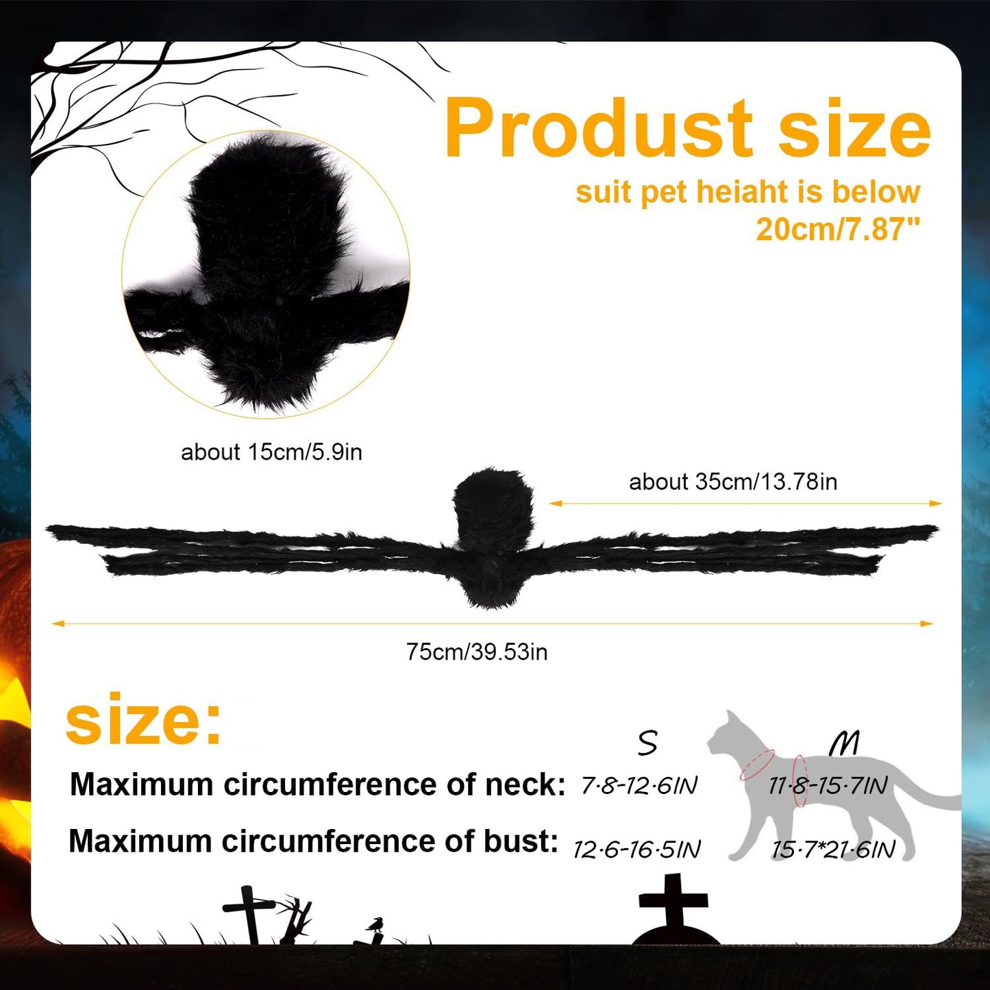 Spooky Spider Pet Costume