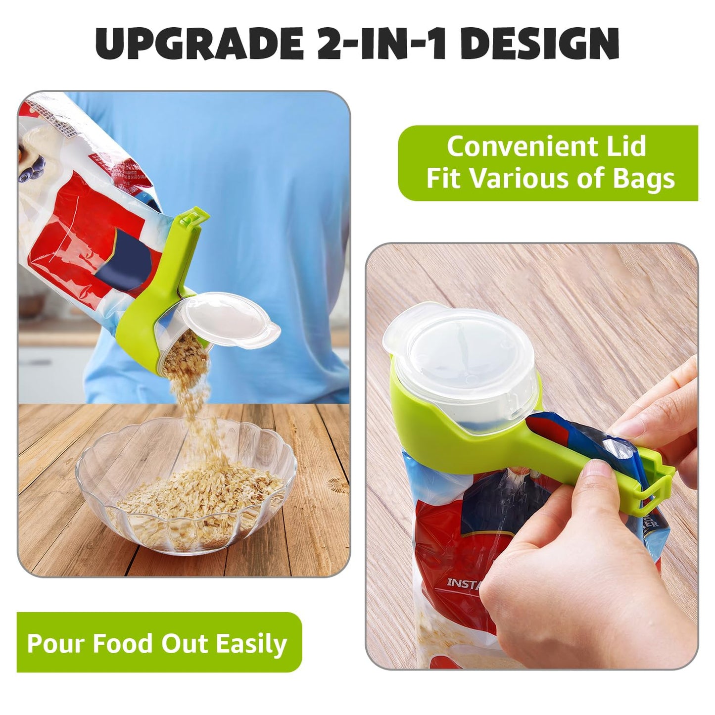 Airtight Pour Spout Clips