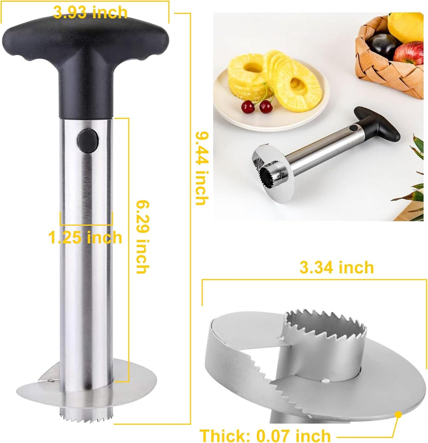 Stainless Steel Fruit Pineapple Peeler Cutter