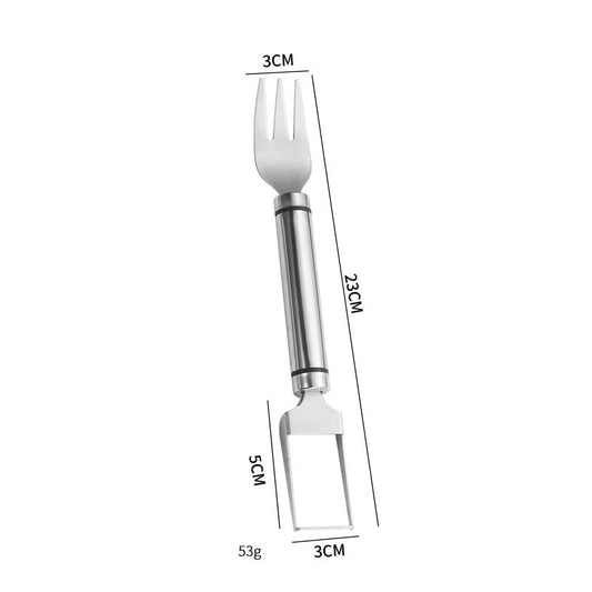2-in-1 Dual Head Stainless Steel Watermelon Cutter Slicer Tool