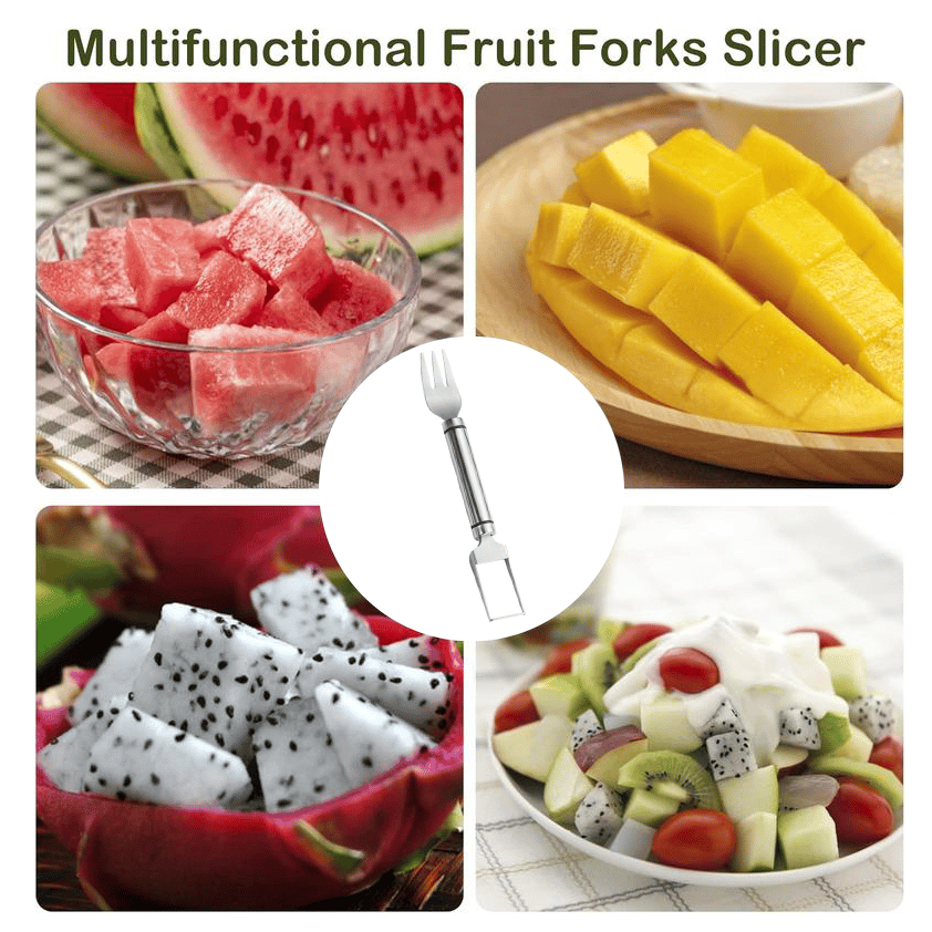 2-in-1 Dual Head Stainless Steel Watermelon Cutter Slicer Tool